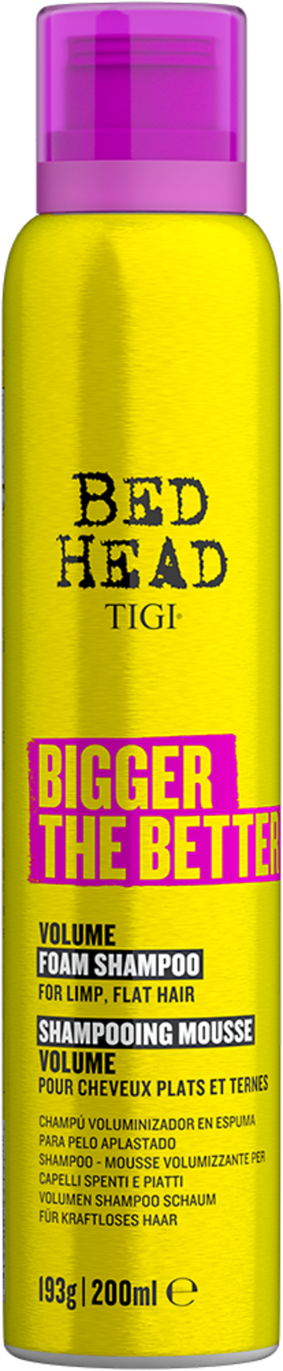 TIGI BED HEAD | BIGGER THE BETTER Volume Foam Shampoo 193g (200ml)