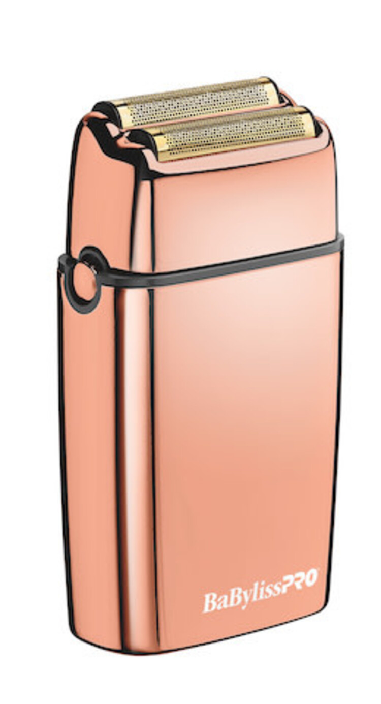 BABYLISSPRO Rasoir Métallique à Double Lame Rose Dorée - FXFS2G