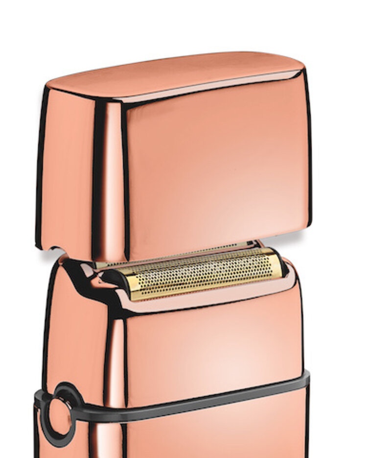 BABYLISSPRO Rasoir Métallique à Double Lame Rose Dorée - FXFS2G