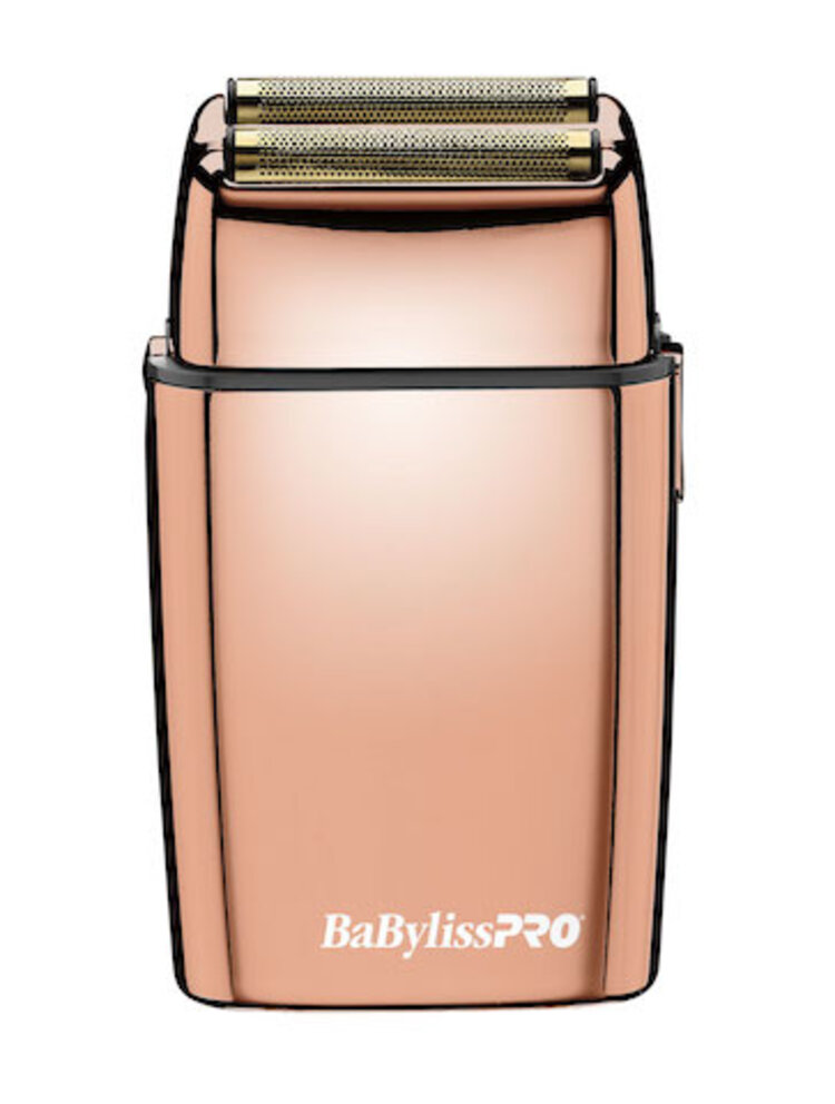 BABYLISSPRO Rasoir Métallique à Double Lame Rose Dorée - FXFS2G