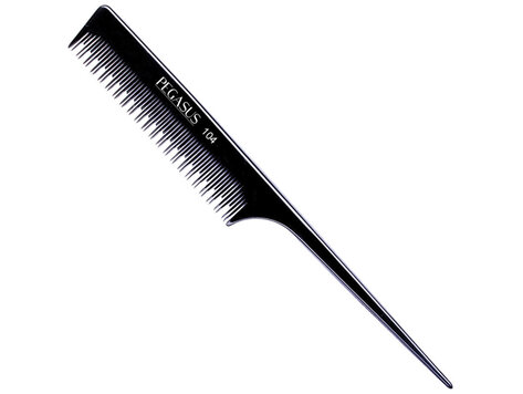 PEGASUS Hard Rubber Pin Tail Comb 8''