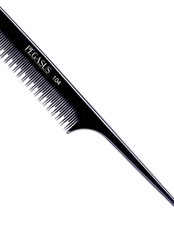 PEGASUS Hard Rubber Pin Tail Comb 8''