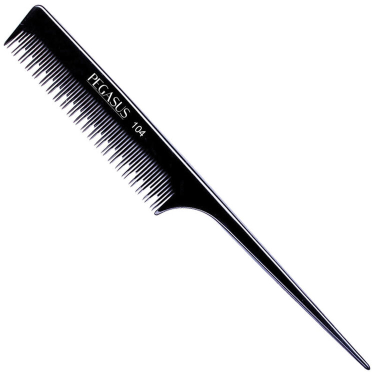 PEGASUS Hard Rubber Pin Tail Comb 8'' -  PEG101C