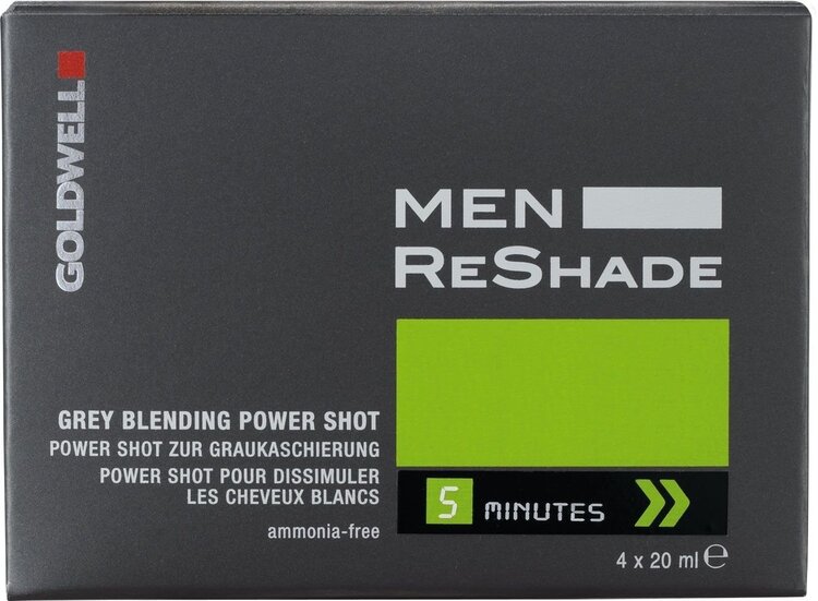 GOLDWELL GOLDWELL - MEN | RESHADE Power Shot pour Dissimuler les Cheveux Blancs 4 x 20ml (0.6 oz)
