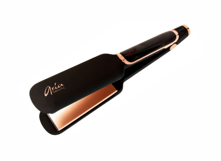 ARIA Beauty Flat Iron Infrared Tourmaline 2" Black
