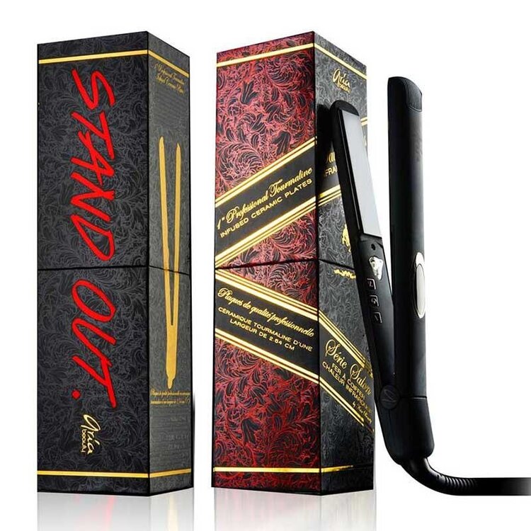 ARIA Beauty 1” Black Infrared Ceramic Hair Straightener