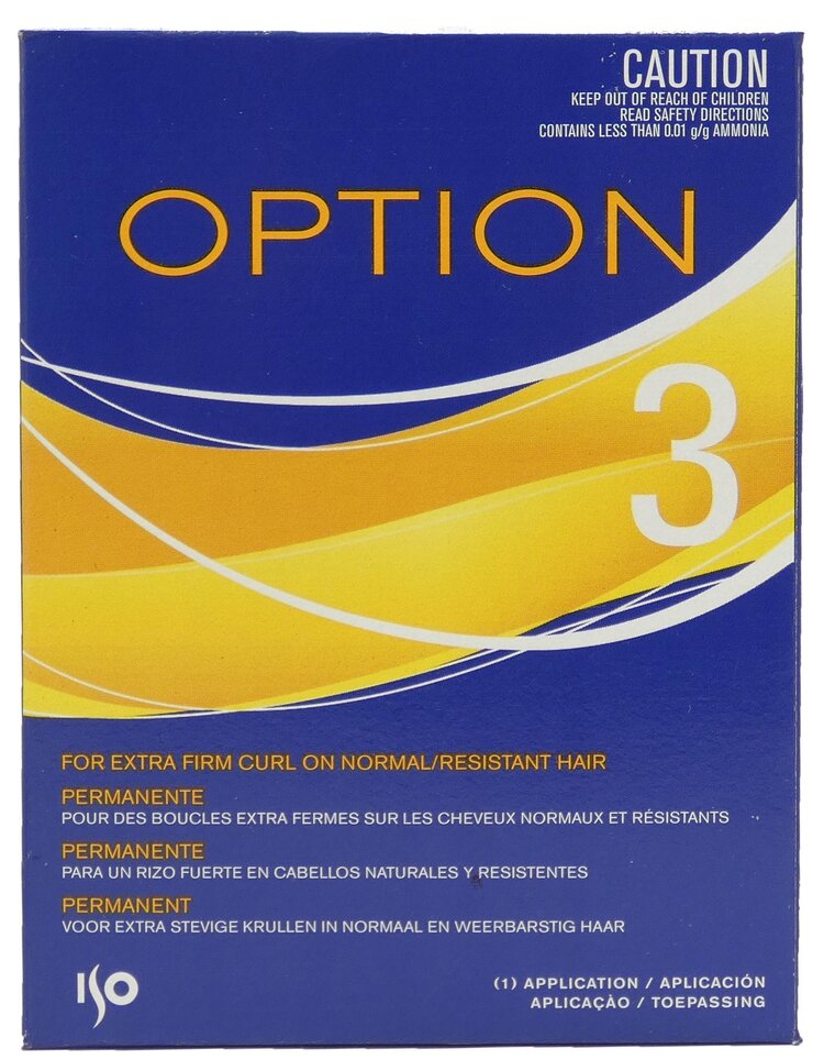 ISO ISO - OPTION 3 Permanente pour Boucles Extra Fermes sur Cheveux Normaux et Résistants