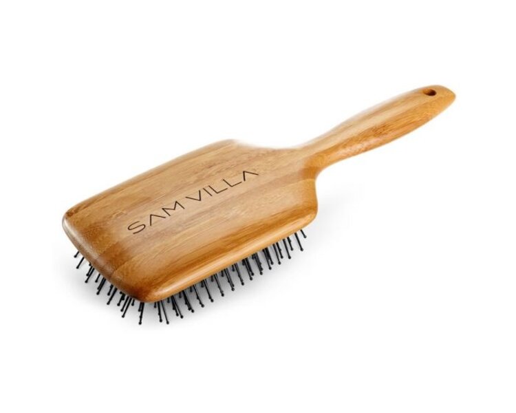 SAMVILLA Brosse Rectangle "Paddle" en Bambou - 40015