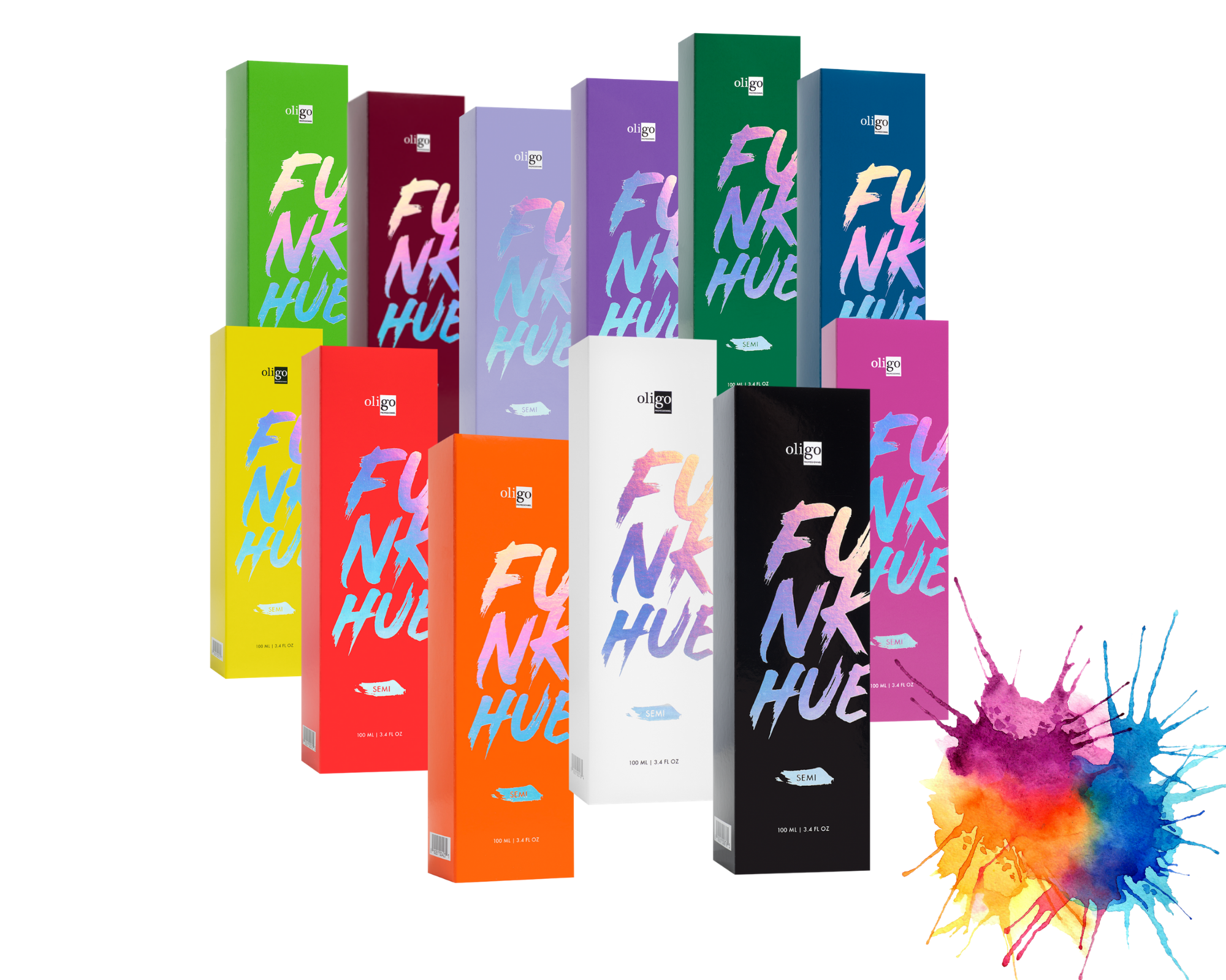 FUNK HUE Color Semi-Permanent 100ml (3.4 oz)