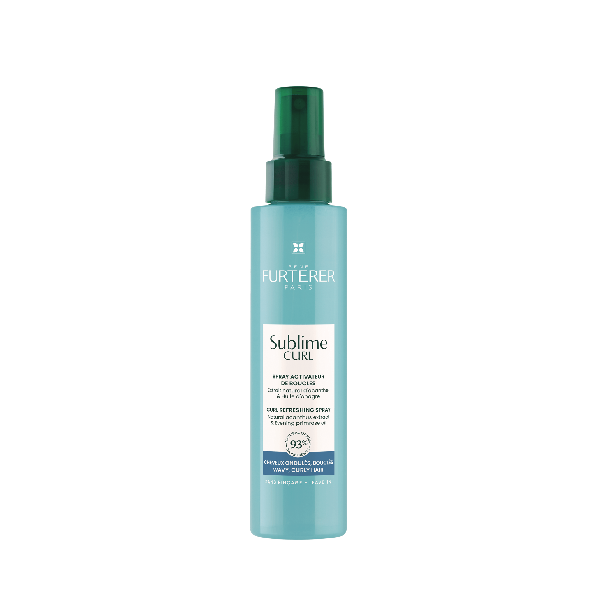 RENÉ FURTERER - SUBLIME CURL Spray Réactivateur de Boucles 150ml