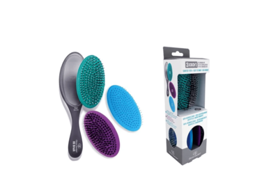 OLIVIA GARDEN OLIVIA GARDEN - OG BRUSH Ensemble 3-en-1 - Grise OGD-K01
