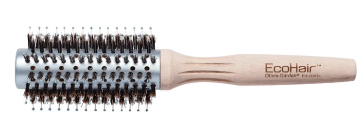 OLIVIA GARDEN ECOHAIR | VENT Brosse en Bambou Écologique Poils Ioniques et Sanglier 100%