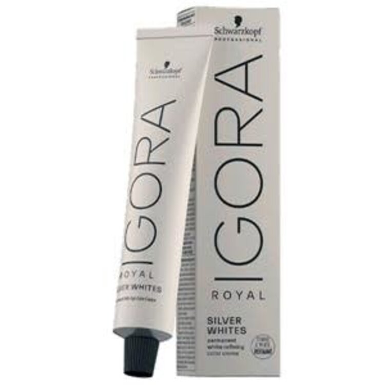SCHWARZKOPF IGORA . ROYAL . SILVER WHITES | Coloration Permanente Sublimatrice de Cheveux Blancs (60ml/2oz)