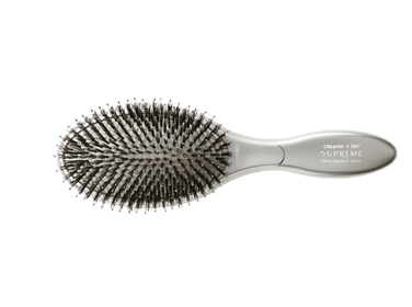 OLIVIA GARDEN CERAMIC + ION | SUPREME & STYLER Brosse Ovale Poils 100% Sanglier - CISP-CO
