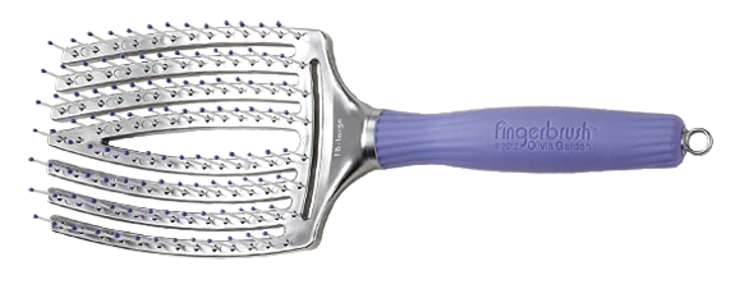 OLIVIA GARDEN FINGERBRUSH Brosse Paddle Courbée et Ventilée