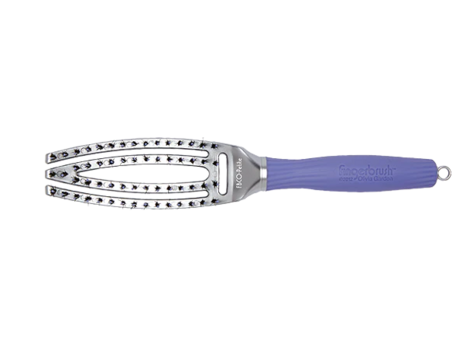 OLIVIA GARDEN FINGERBRUSH Brosse Paddle Courbée et Ventilée Poils Ioniques et Sanglier