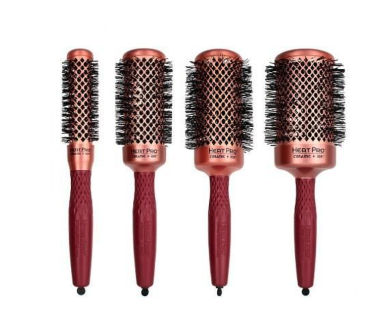 OLIVIA GARDEN HEAT PRO | CERAMIC + ION Brosse Ronde Résistante à la Chaleur Jusqu'à 550°C
