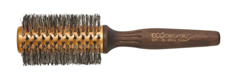 OLIVIA GARDEN ECOCERAMIC Brosse Ronde Thermique à Poils Souples