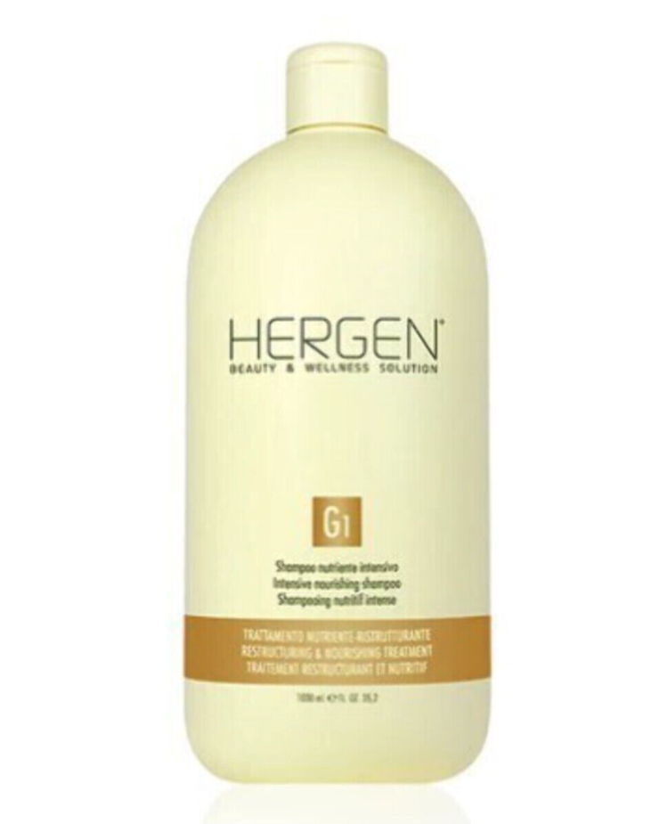 HERGEN G1 | Shampooing Nutritif Intense - Nutrition Profonde des Cheveux Secs