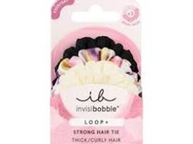 INVISIBOBBLE LOOP+ Be Strong Hair Tie Thick / Curly Hair (Paquet de 3)