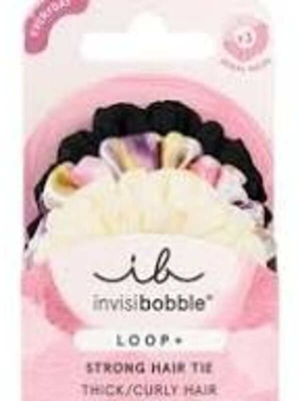 INVISIBOBBLE LOOP+ Be Strong Hair Tie Thick / Curly Hair (Paquet de 3)