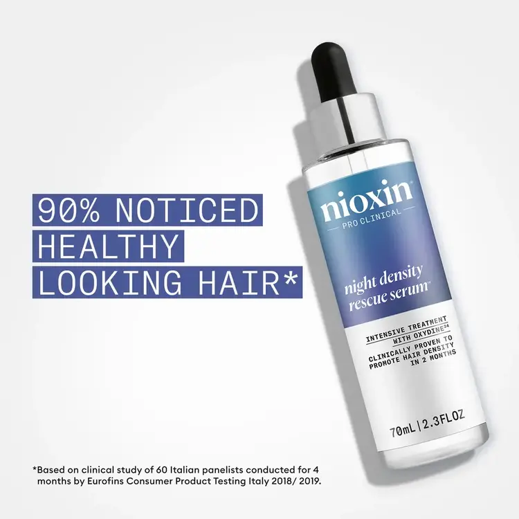 NIOXIN Pro Clinical NIOXIN - SERUM | Night Density Rescue | Traitement Intensif avec Oxydine 70ml (2.3 oz)