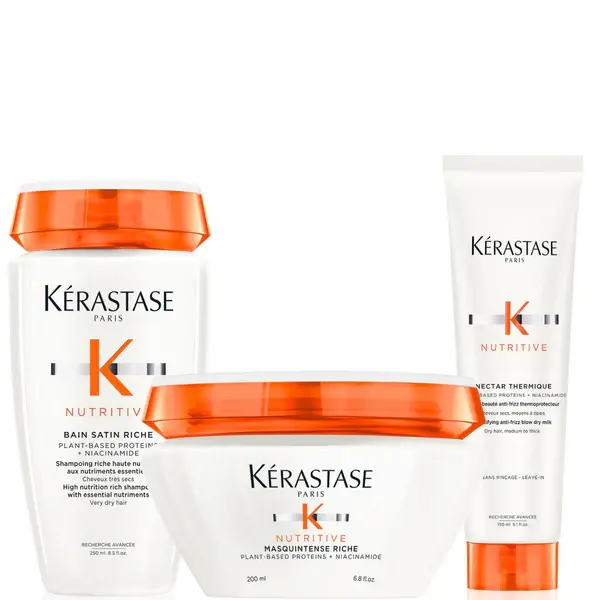 KÉRASTASE - ROUTINE | Intense Hydration for Medium to Thick Hair NUTRITIVE