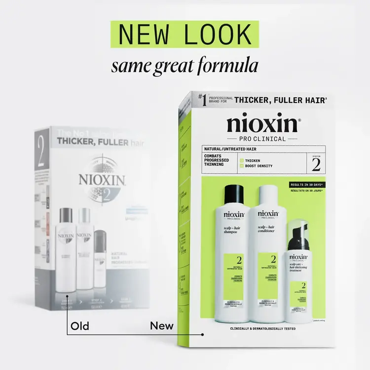 NIOXIN Pro Clinical NIOXIN - SYSTÈME | 2 Cheveux Naturels - Chute Avancée | KIT | Trousse de Départ