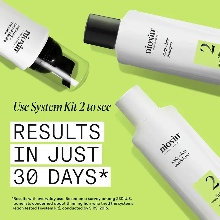 NIOXIN Pro Clinical NIOXIN - SYSTÈME | 2 Cheveux Naturels - Chute Avancée | KIT | Trousse de Départ