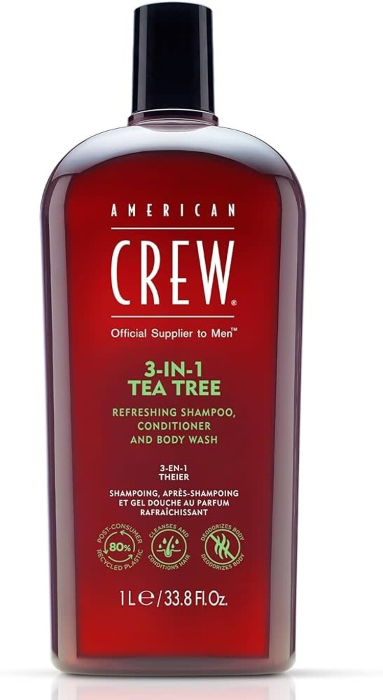 AMERICAN CREW AMERICAN CREW - TEA TREE 3-IN-1 Shampoo, Conditioner and Body Wash / Shampooing Soin et Gel Douche