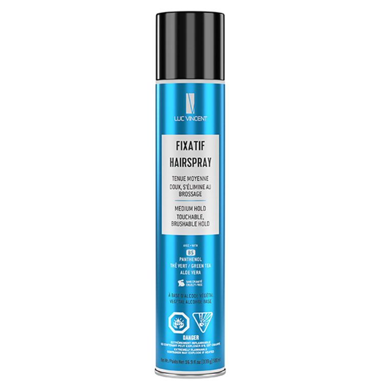LUC VINCENT LUC VINCENT - COIFFANTS | FIXATIF HAIRSPRAY Medium Hold / Tenue Moyenne 500ml (339g)