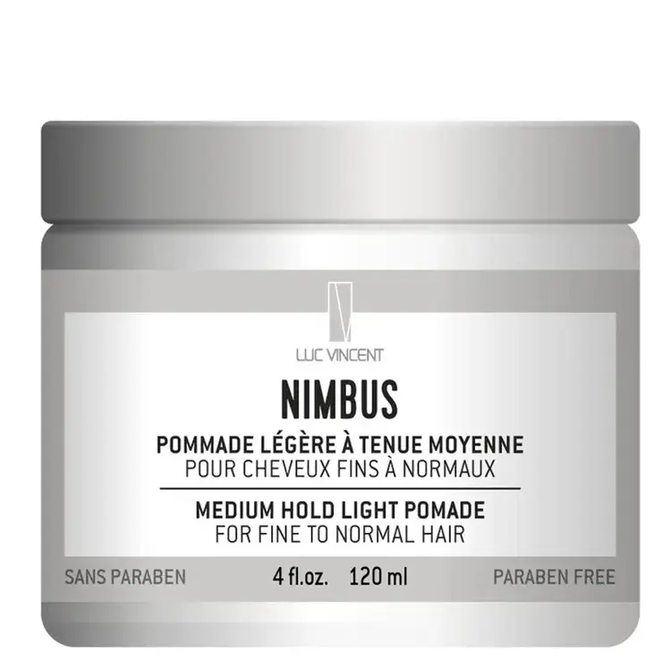 LUC VINCENT LUC VINCENT - COIFFANTS | ***NIMBUS Medium Hold Light Pomade / Pommade Légère à Tenue Moyenne (120ml/4oz)
