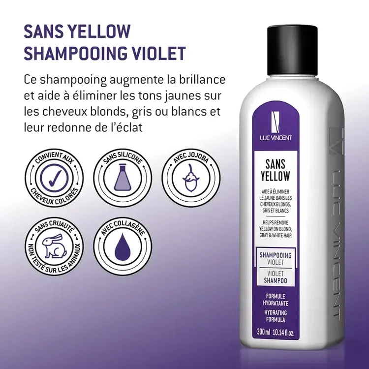 LUC VINCENT SANS YELLOW Shampooing Violet