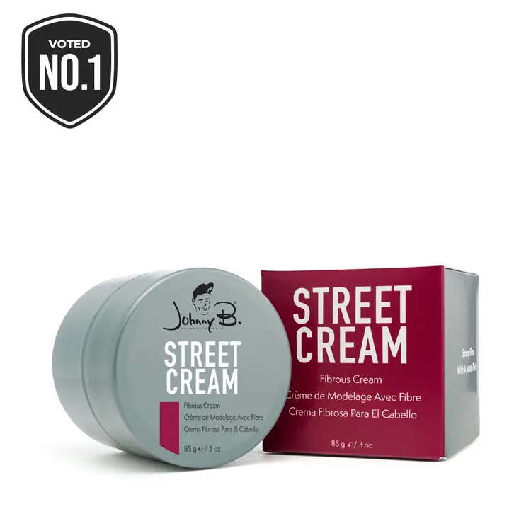 Street Cream | Crème de Modelage avec Fibre 85g (3 oz) – Définition souple, texture et tenue flexible