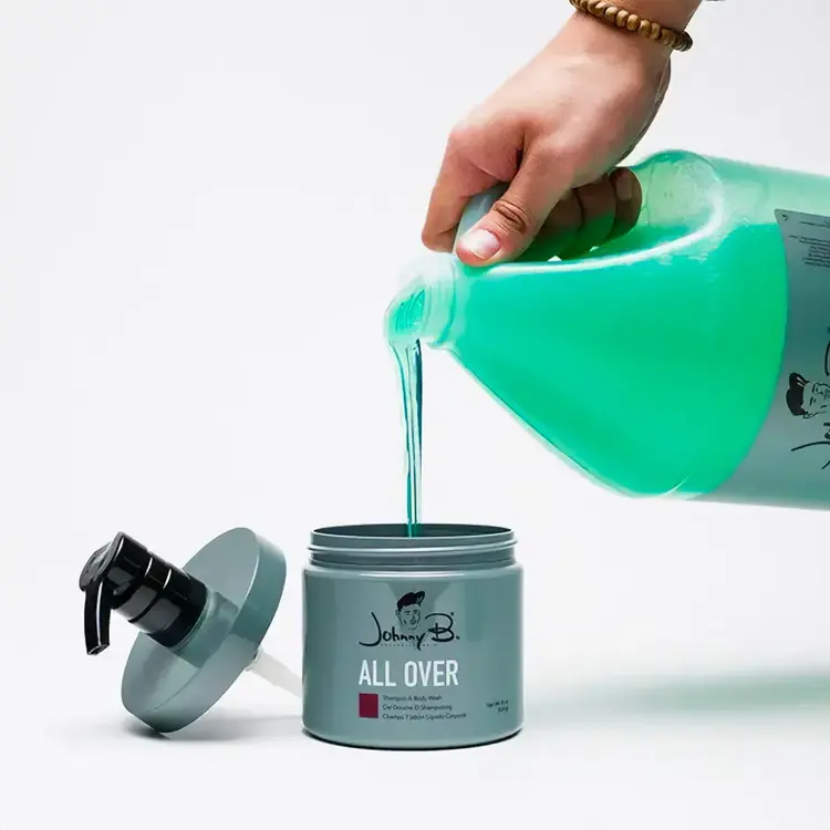 All Over | Gel Douche et Shampooing - Nettoyant 2-en-1 Corps et Cheveux