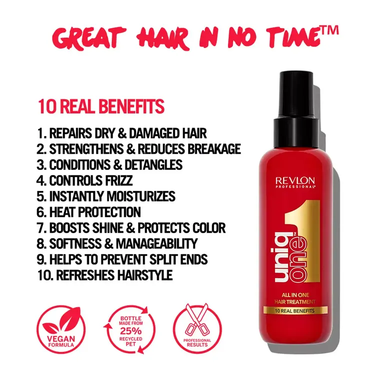 REVLON PROFESSIONAL UNIQ ONE | ALL IN ONE | ORIGINAL Traitement Capillaire 150ml (5.1 oz)