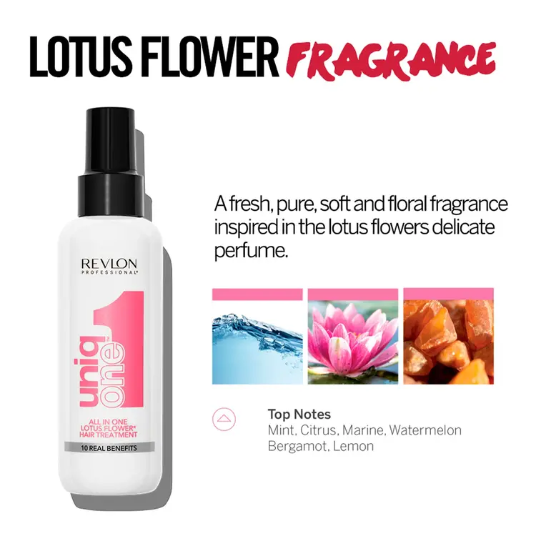 REVLON PROFESSIONAL REVLON - UNIQ ONE | ALL IN ONE | LOTUS FLOWER Hair Treatment / Traitement Capillaire 10 Bienfaits 150ml (5.1 oz)