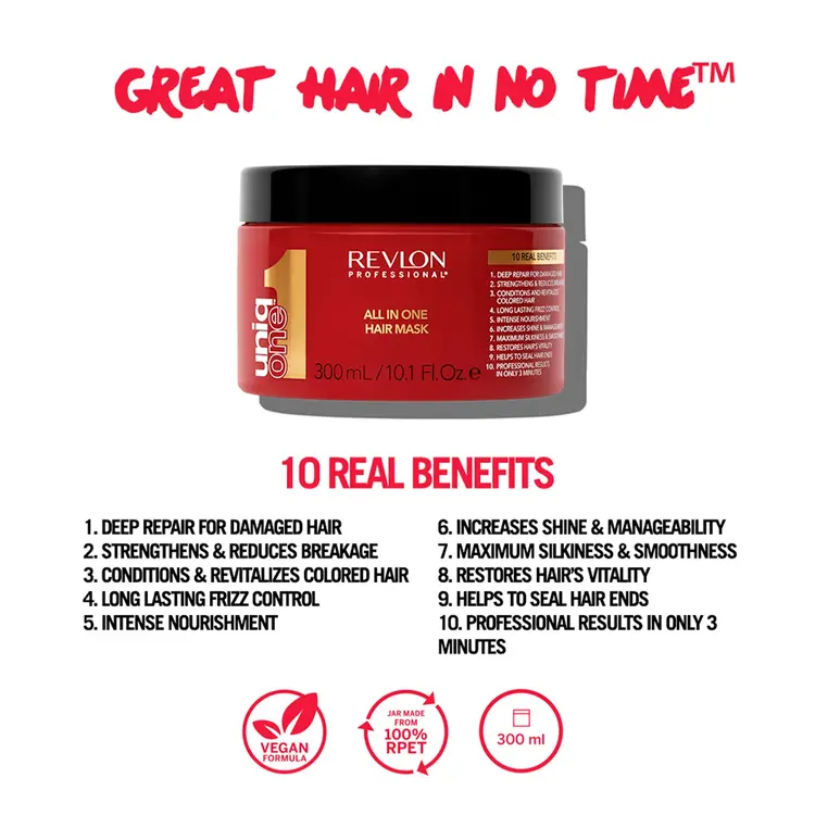 REVLON PROFESSIONAL UNIQ ONE All in One Hair Mask 300ml (10.1 oz)