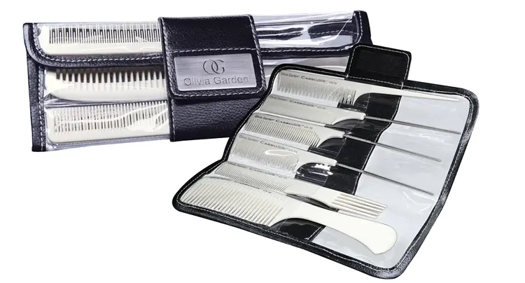 OLIVIA GARDEN OLIVIA GARDEN - CARBOSILK Ensemble de Peignes en Carbone pour Services Technique et Chimique - CS-TP1