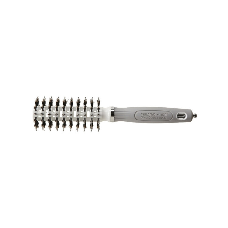 OLIVIA GARDEN CERAMIC + ION | TURBO VENT Brosse en Céramique Poils Ioniques et Sanglier