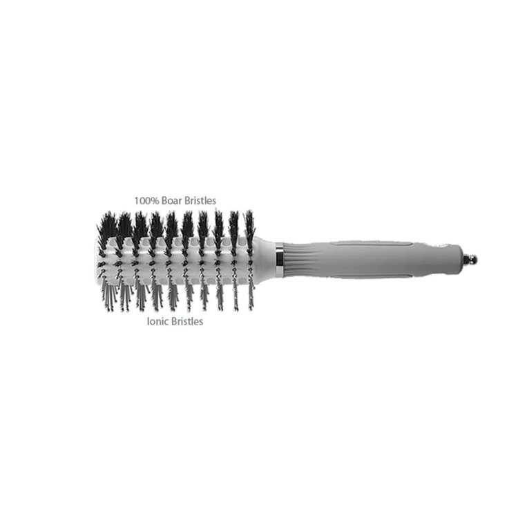 OLIVIA GARDEN CERAMIC + ION | TURBO VENT OVAL TWIN Brosse Ovale Poils Ioniques et Sanglier