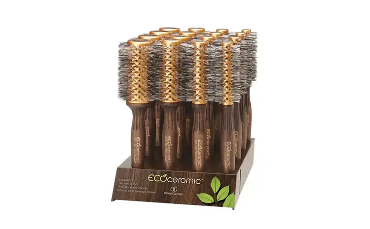 OLIVIA GARDEN ECOCERAMIC Brosse Ronde Thermique à Poils Souples