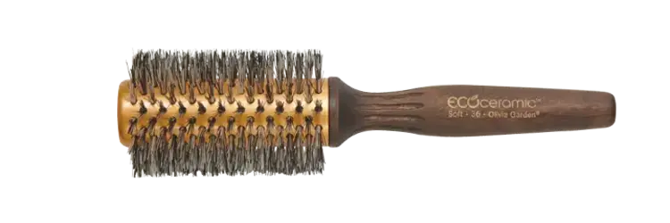 OLIVIA GARDEN ECOCERAMIC Brosse Ronde Thermique à Poils Souples