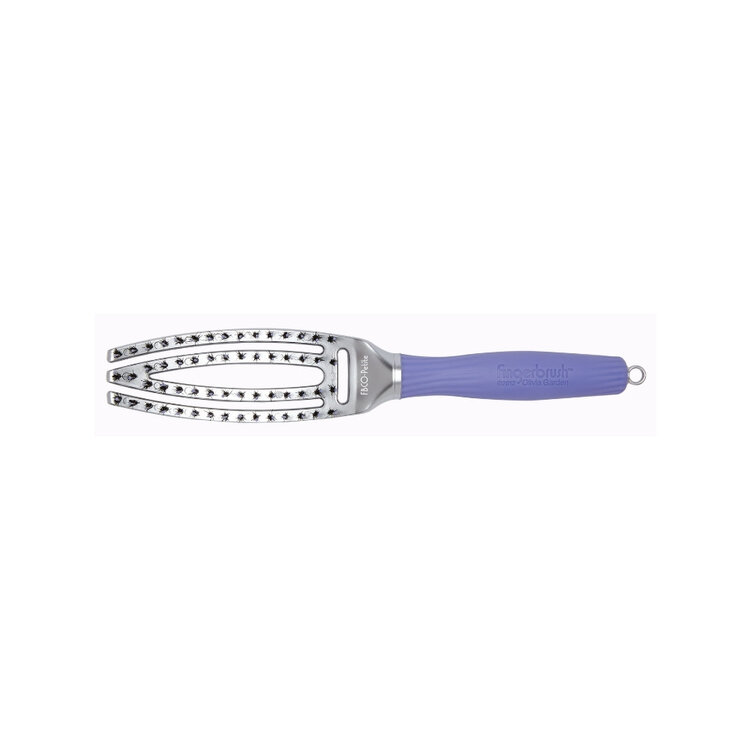 OLIVIA GARDEN FINGERBRUSH Brosse Paddle Courbée et Ventilée Poils Ioniques et Sanglier