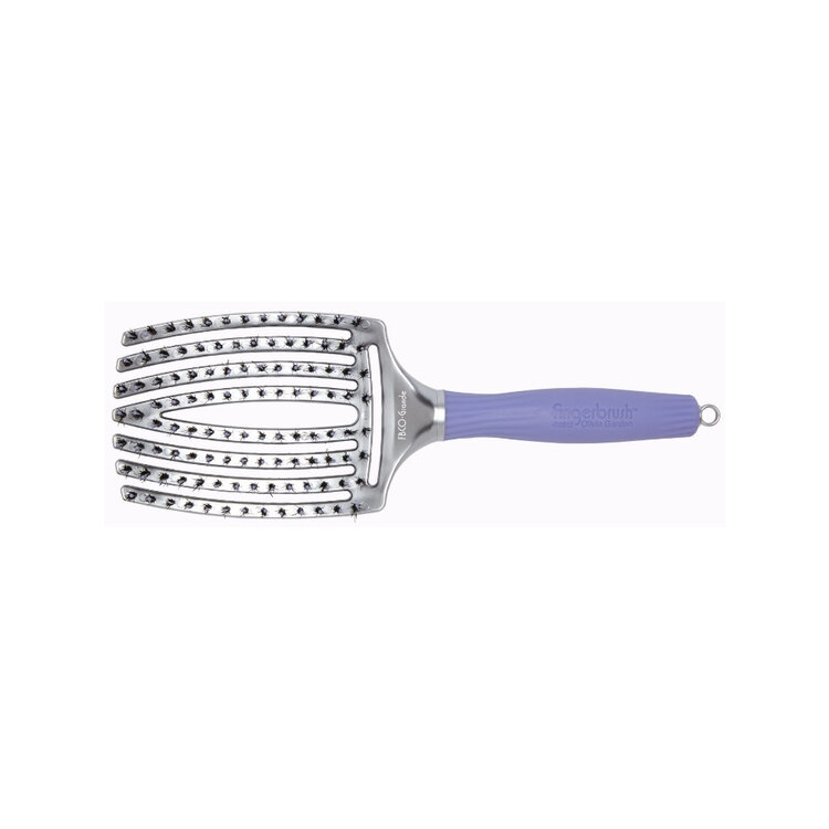 OLIVIA GARDEN FINGERBRUSH Brosse Paddle Courbée et Ventilée Poils Ioniques et Sanglier