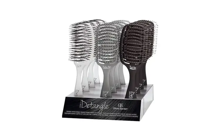 OLIVIA GARDEN IDETANGLE Brosse Démêlante Courbée et Ventilée