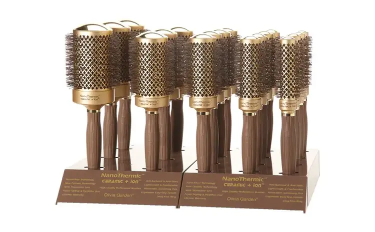 OLIVIA GARDEN NANOTHERMIC | CERAMIC + ION Brosse Ronde en Tourmaline et Céramic