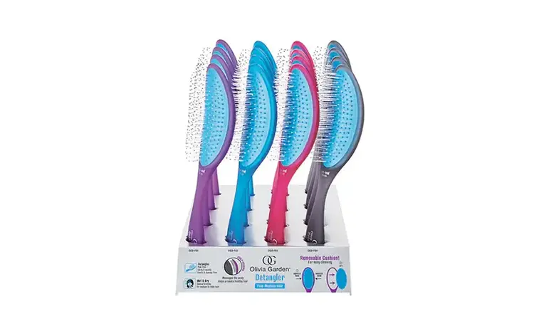 OLIVIA GARDEN OG BRUSH | DETANGLER Brosse Démêlante pour Cheveux Fins à Moyens
