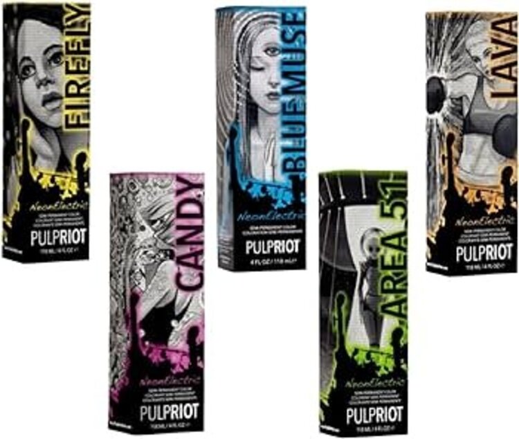 Neon Electric Collection | Semi-Permanent Hair Color - Ultra Vibrant Neon Color