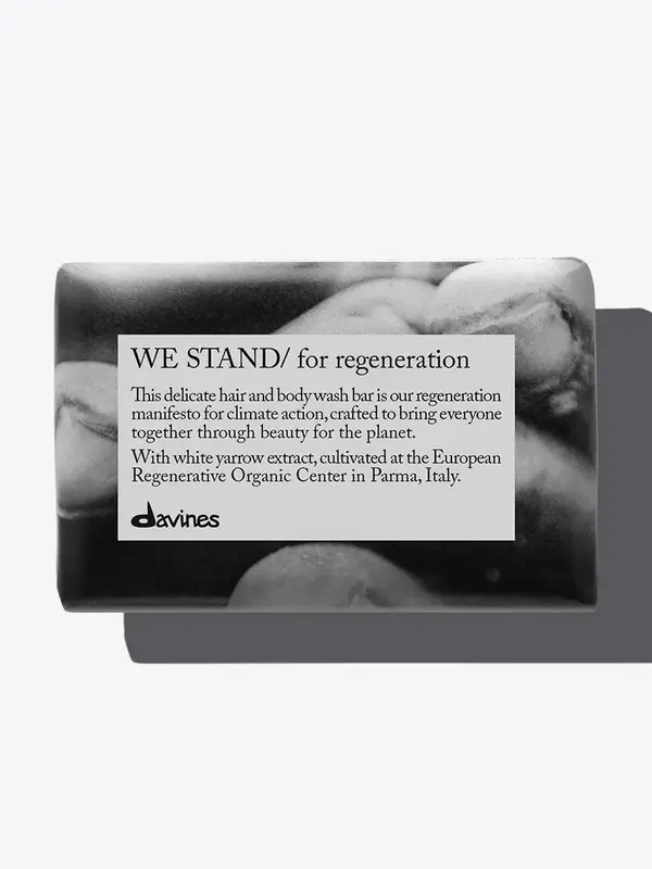 DAVINES ESSENTIAL | LIFESTYLE | WE STAND / For Regeneration. Bar de Savon Visage et Corps 100gr